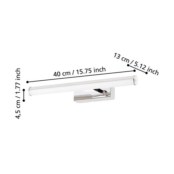 Sudraba krāsas LED sienas lampa VADUMI – EGLO-image-2