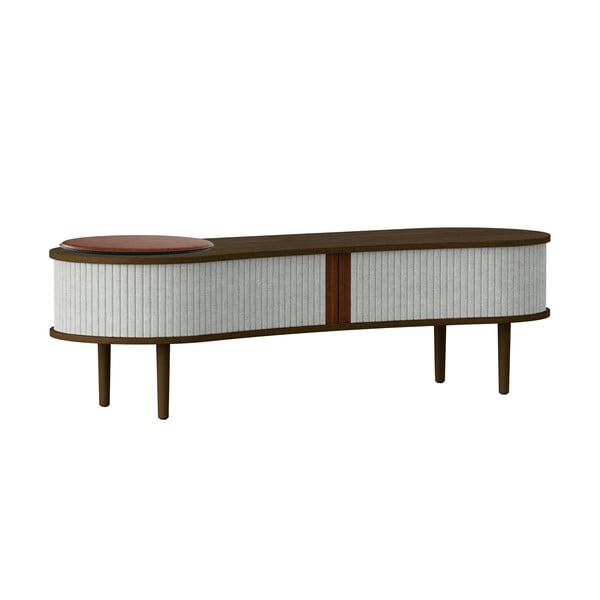 Pelēks/brūns TV galdiņš ar ozolkoka imitāciju 140x40 cm Audacious – UMAGE-image-4