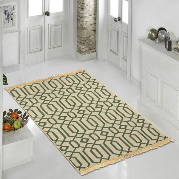 Zaļš paklājs Ya Rugs Kenar, 60 x 90 cm-image-2