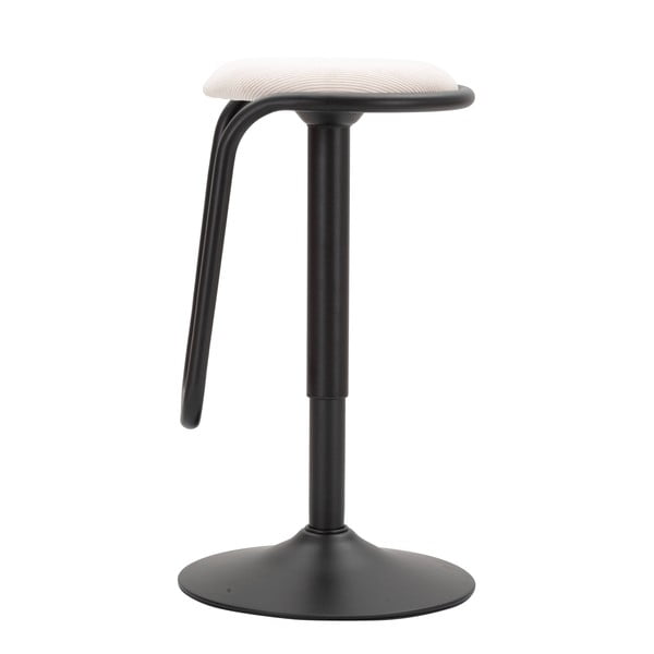 Balta/melna polsterēta bāra taburete ar regulējamu augstumu (sēdekļa augstums 61 cm) Destiny – Mauro Ferretti-image-3