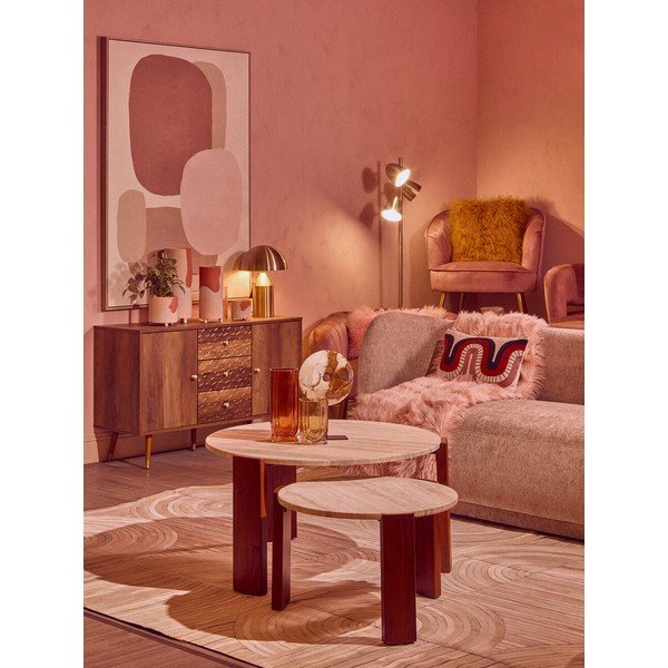 Tumša dabīga toņa kumode 114x70x39 cm Frida – Premier Housewares-image-3