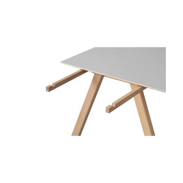 Pelēks galda pagarinājums Unique Furniture Bilbao, 45 x 90 cm-image-2