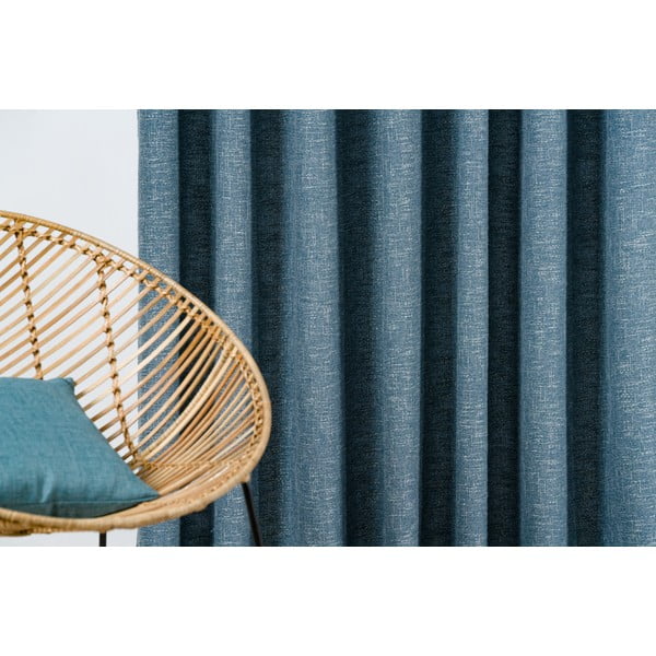 Zils aizkars 140x245 cm Riva – Mendola Fabrics-image-1