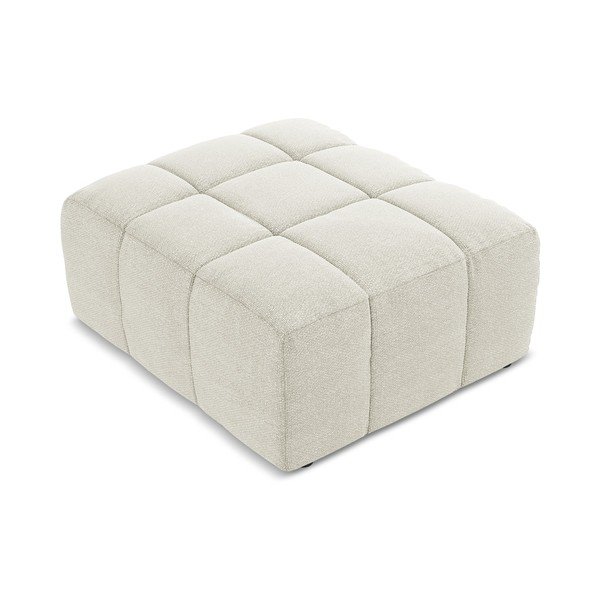 Bēšs kāju soliņš no buklē auduma Aloha – Makamii-image-2