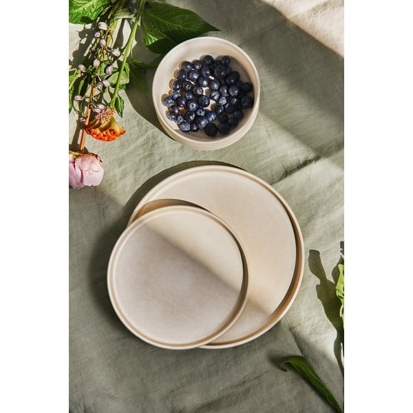 Bēšu keramikas trauku komplekts (18 gab.) Bonami Selection Malia-image-2