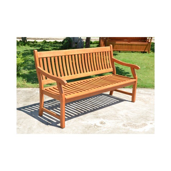 Brūns masīvkoka dārza sols New Jersey – Garden Pleasure-image-1