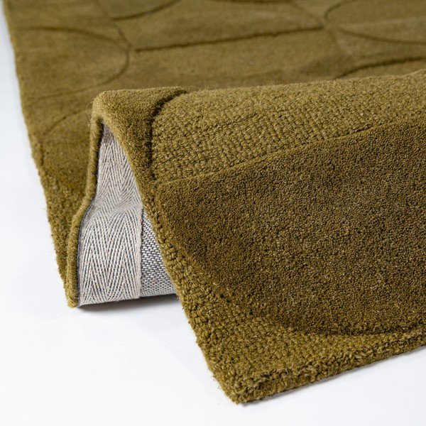 Tumši zaļš ar rokām darināts vilnas paklājs 160x230 cm Gigi – Flair Rugs-image-4