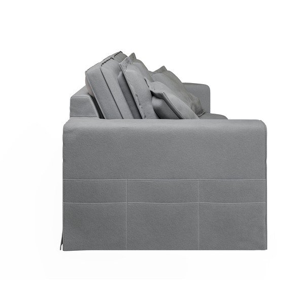 Gaiši pelēks dīvāns 196 cm Nora – Ropez-image-4