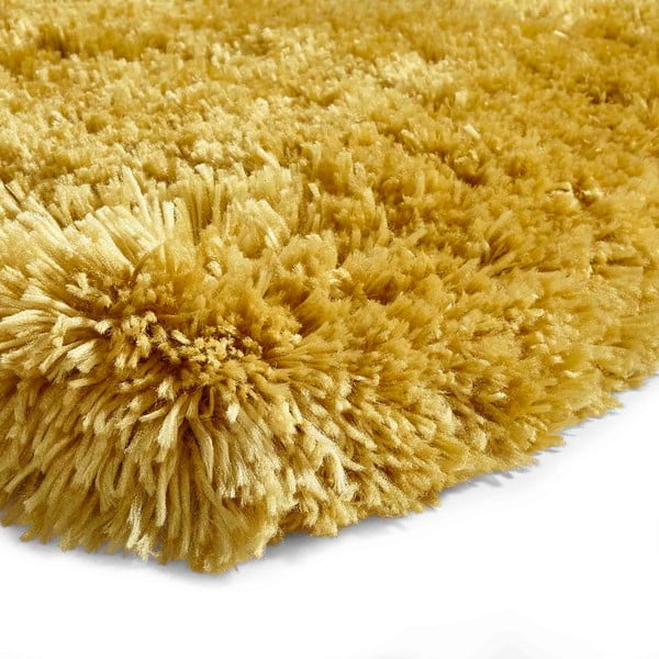 Dzeltens ar rokām austs paklājs Think Rugs Polar PL Yellow, 80 x 150 cm-image-2