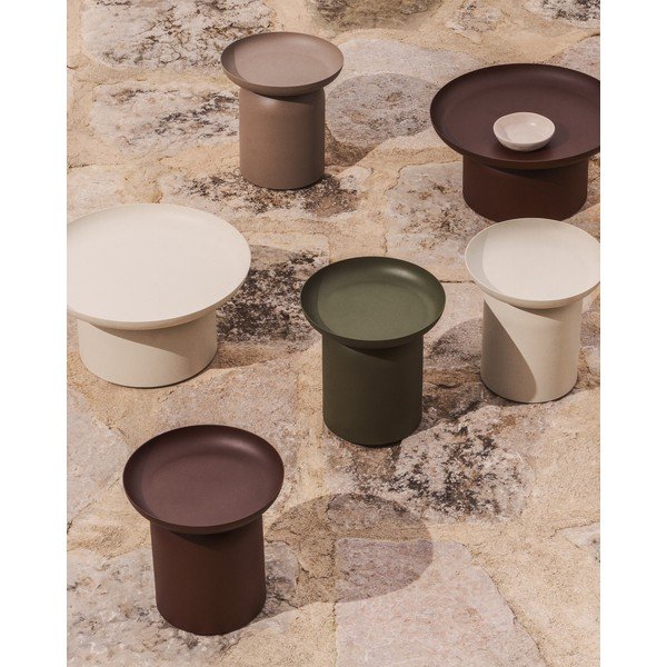 Metāla apaļš dārza galdiņš ø 45 cm Arcola – Kave Home-image-2