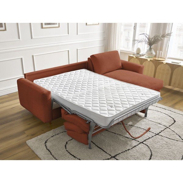 Oranžs stūra dīvāns Nouveau Cocoone – Bobochic Paris-image-1
