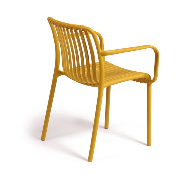 Sinepju dzeltens dārza krēsls Kave Home Isabellini-image-4