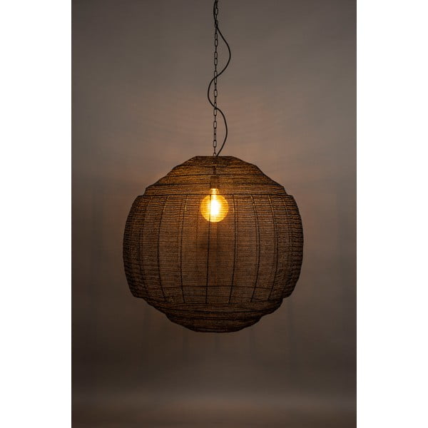 Melna piekaramā lampa ø 70 cm Meezan – Dutchbone-image-1
