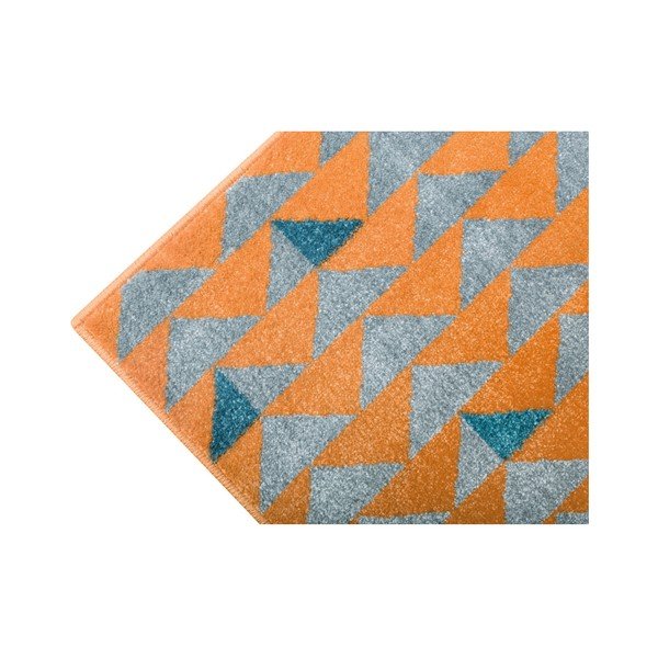 Oranžs un pelēks paklājs Mazzini Sofas Montreal, 120 x 170 cm-image-1