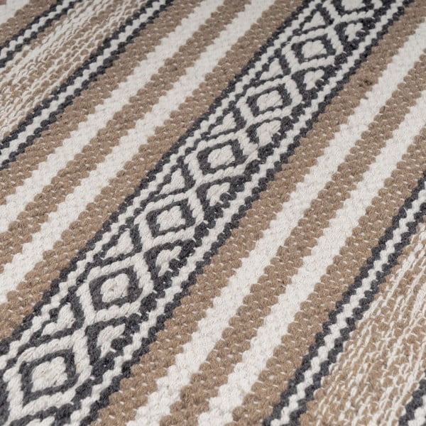 Bēšs mazgājams kokvilnas paklājs 60x90 cm – Casa Selección-image-1