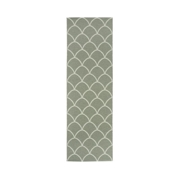 Zaļš iekštelpu un āra celiņa paklājs 70x225 cm Kotte Army Sage – Pappelina-image-4