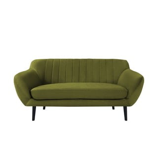 Zaļš samta dīvāns Mazzini Sofas Toscane, 158 cm