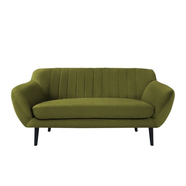 Zaļš samta dīvāns Mazzini Sofas Toscane, 158 cm