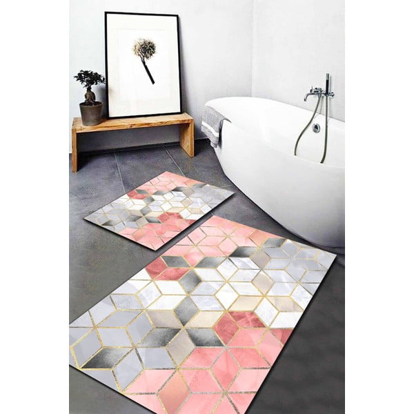 Vannas istabas paklājiņi (2 gab.) Optic4 – Mila Home-image-1