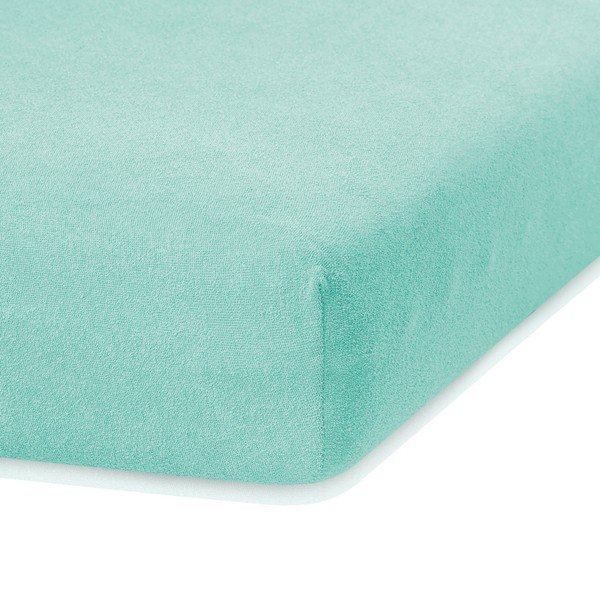 Zaļš elastīgs palags divguļamai gultai AmeliaHome Ruby Siesta, 200/220 x 200 cm-image-1