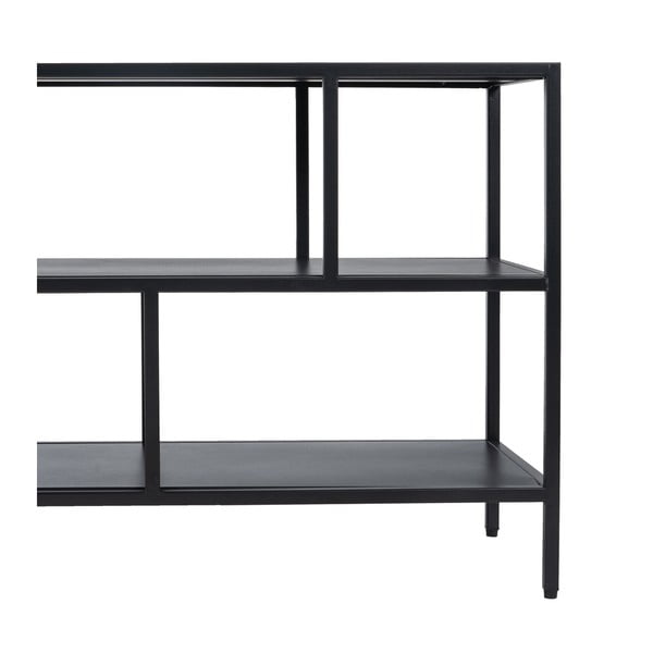 Melns tērauda TV galdiņš 120x55 cm – Ixia-image-3