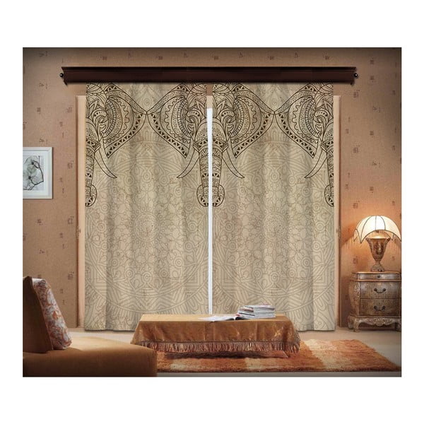 2 aizkaru komplekts Curtain Lasta, 140 x 260 cm