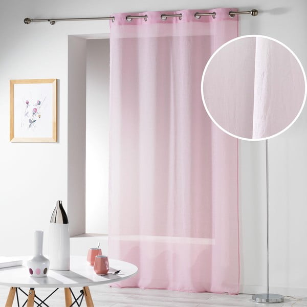 Rozā dienas aizkars 140x280 cm Telma – douceur d'intérieur-image-4