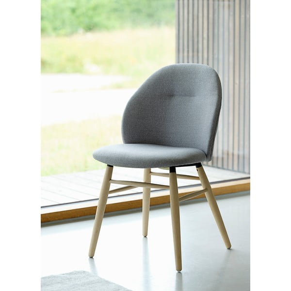 Pelēks pusdienu krēsls Teno – Unique Furniture-image-1