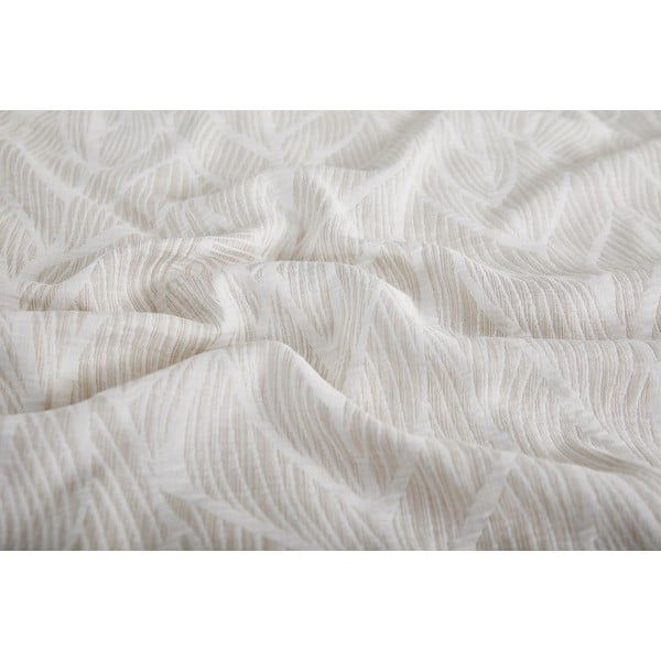 Bēša vienguļamā žakarda gultas veļa 140x200 cm Florida – My House-image-2