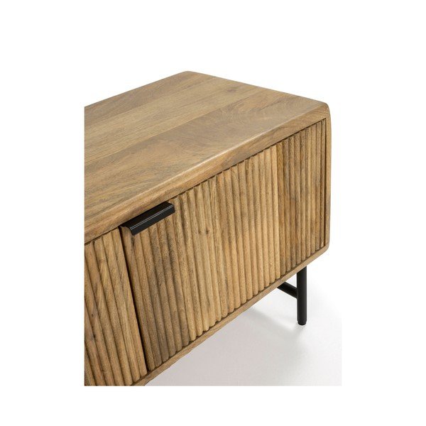 Dabīga toņa mango masīvkoka TV galdiņš 190x50x40 cm Mundra – MOME-image-4