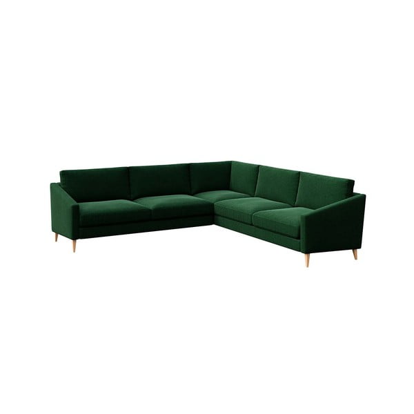Tumši zaļš stūra dīvāns Karoto – Ame Yens