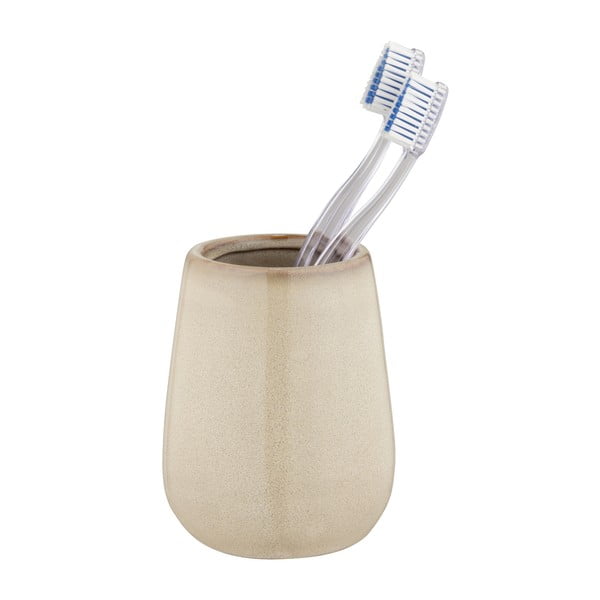 Bēšs keramikas trauks zobu birstei Sirmione – Wenko-image-1