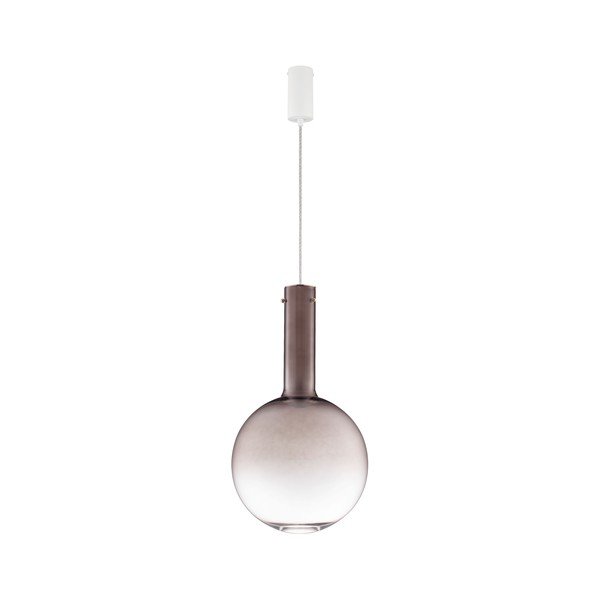 Brūna stikla LED piekaramā lampa ar regulējamu spilgtumu ø 30 cm Nostos – Nova Luce