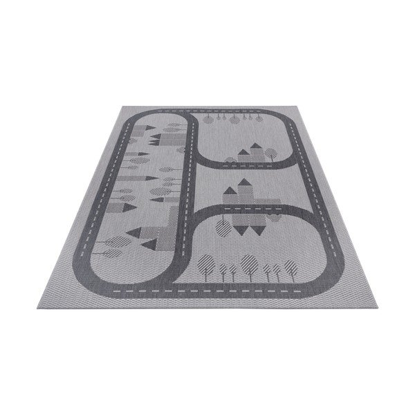 Pelēks paklājs bērniem Ragami Roads, 120 x 170 cm-image-2