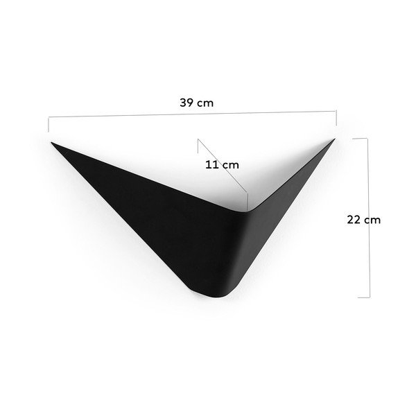 Melna metāla sienas lampa Ginebra – Kave Home-image-4