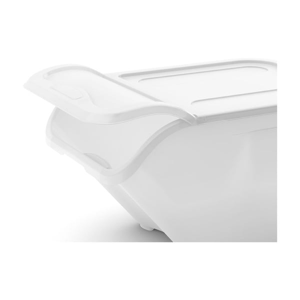 Balta plastmasas uzglabāšanas kaste ar vāku 55x39x46 cm All In Box – KIS-image-3