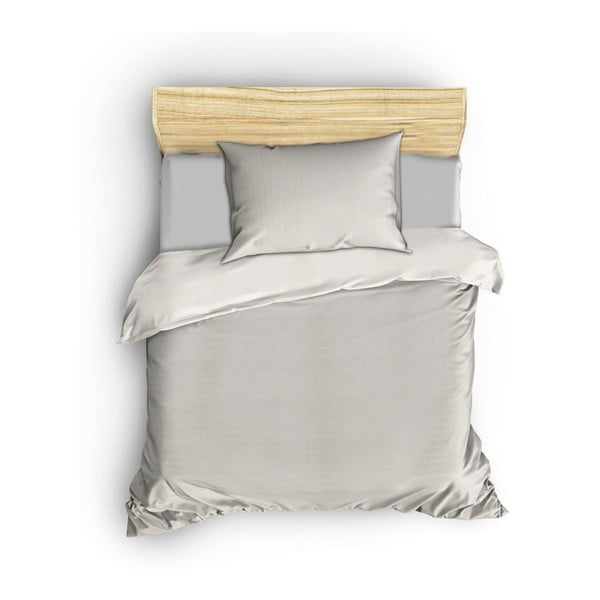 Krēmkrāsas vienvietīga gultas veļa no kokvilnas satīna 140x200 cm Lilyum – Mijolnir-image-2