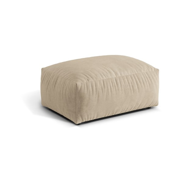 Bēšs samta modulārais kāju soliņš Martina – Micadoni -image-1