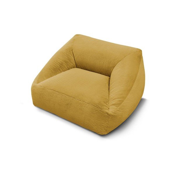 Dzeltens sēžammaiss no mākslīgās kažokādas Lilibet – Bobochic Paris-image-4