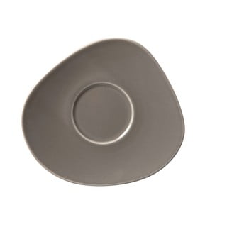 Pelēka porcelāna apakštasīte Villeroy & Boch Like Organic, 17,5 cm