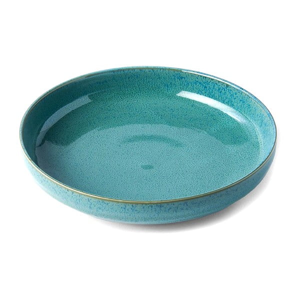 Tirkīzzils zupas keramikas šķīvis ø 20 cm Peacock – MIJ