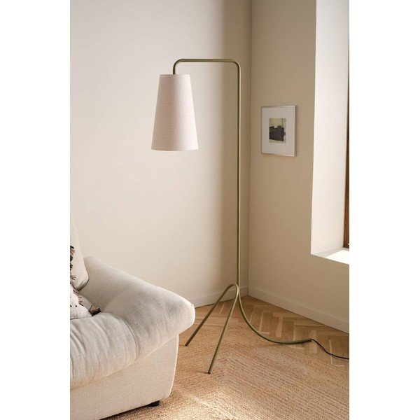 Haki/krēmkrāsas tekstila stāvlampa ar saliekamu konstrukciju (augstums 154 cm) Vivienne – Jotex-image-2