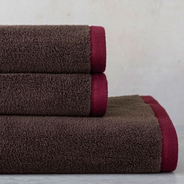 Brūns frotē dvielis no organiskās kokvilnas  50x90 cm Soft – Mette Ditmer Denmark-image-2