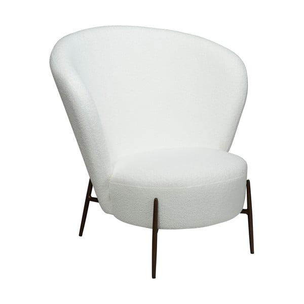 Balts atpūtas krēsls no buklē auduma Orbit – DAN-FORM Denmark