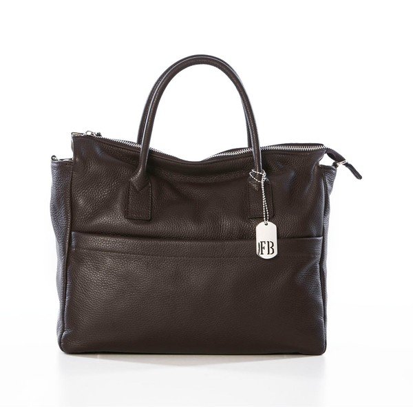 Ādas rokassoma Grana Dark Brown