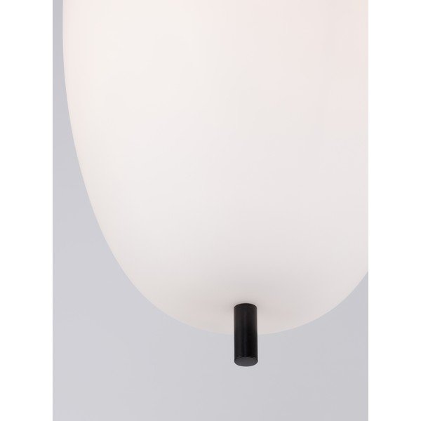 Balta/melna stikla piekaramā lampa ø 27 cm Lato – Nova Luce-image-4