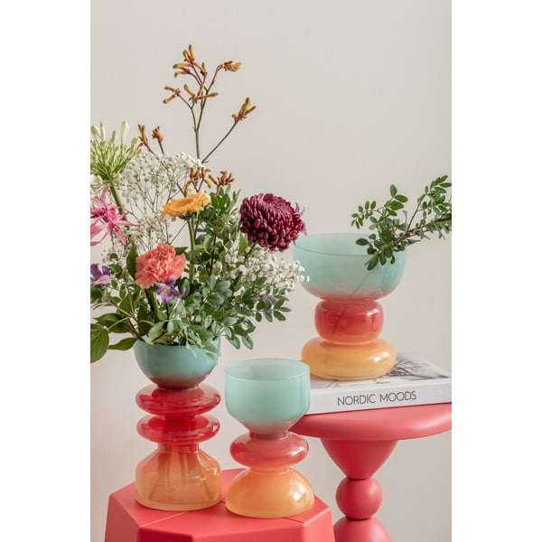 Sarkana/zila stikla vāze (augstums 20,5 cm) Summer Vibes – PT LIVING-image-1