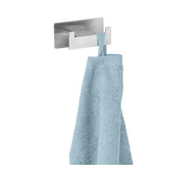 Matētas sudraba krāsas nerūsējošā tērauda āķis ar uzstādīšanu bez urbšanas Genova – Wenko-image-2