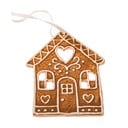 Keramikas Ziemassvētku eglītes rotājums 10 cm Gingerbread House – Dakls