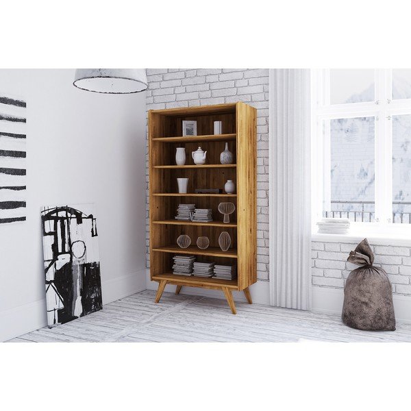 Ozolkoka grāmatplaukts 100x200 cm Retro – The Beds-image-3